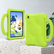 For Huawei Enpoy Tablet2 Handle Football Shaped EVA Shockproof Tablet Case(Grass Green)