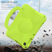 For Huawei Enpoy Tablet2 Handle Football Shaped EVA Shockproof Tablet Case(Grass Green)