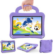 For Huawei Enpoy Tablet2 Handle Football Shaped EVA Shockproof Tablet Case(Light Purple)