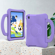 For Huawei Enpoy Tablet2 Handle Football Shaped EVA Shockproof Tablet Case(Light Purple)