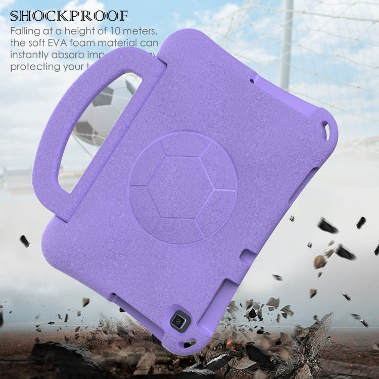 For Huawei Enpoy Tablet2 Handle Football Shaped EVA Shockproof Tablet Case(Light Purple)