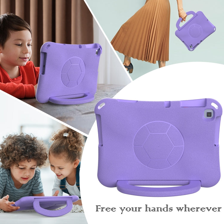 For Huawei Enpoy Tablet2 Handle Football Shaped EVA Shockproof Tablet Case(Light Purple)