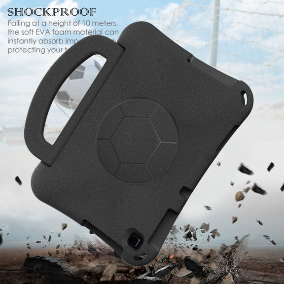 For Huawei Enpoy Tablet2 Handle Football Shaped EVA Shockproof Tablet Case(Black)