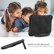 For Huawei Enpoy Tablet2 Handle Football Shaped EVA Shockproof Tablet Case(Black)