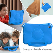 For Huawei Enpoy Tablet2 Handle Football Shaped EVA Shockproof Tablet Case(Blue)