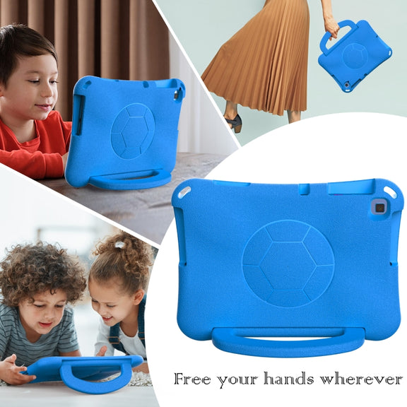 For Huawei Enpoy Tablet2 Handle Football Shaped EVA Shockproof Tablet Case(Blue)