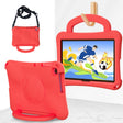 For Huawei Enpoy Tablet2 Handle Football Shaped EVA Shockproof Tablet Case(Red) - free shipping - PMC TechLife - Order now!