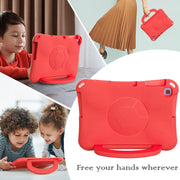For Huawei Enpoy Tablet2 Handle Football Shaped EVA Shockproof Tablet Case(Red)