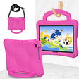 For Huawei Enpoy Tablet2 Handle Football Shaped EVA Shockproof Tablet Case(Rose Red) - Huawei by PMC TechLife | Online Shopping South Africa | PMC TechLife | Buy Now Pay Later Mobicred