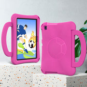For Huawei Enpoy Tablet2 Handle Football Shaped EVA Shockproof Tablet Case(Rose Red)