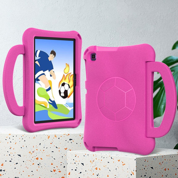 For Huawei Enpoy Tablet2 Handle Football Shaped EVA Shockproof Tablet Case(Rose Red)