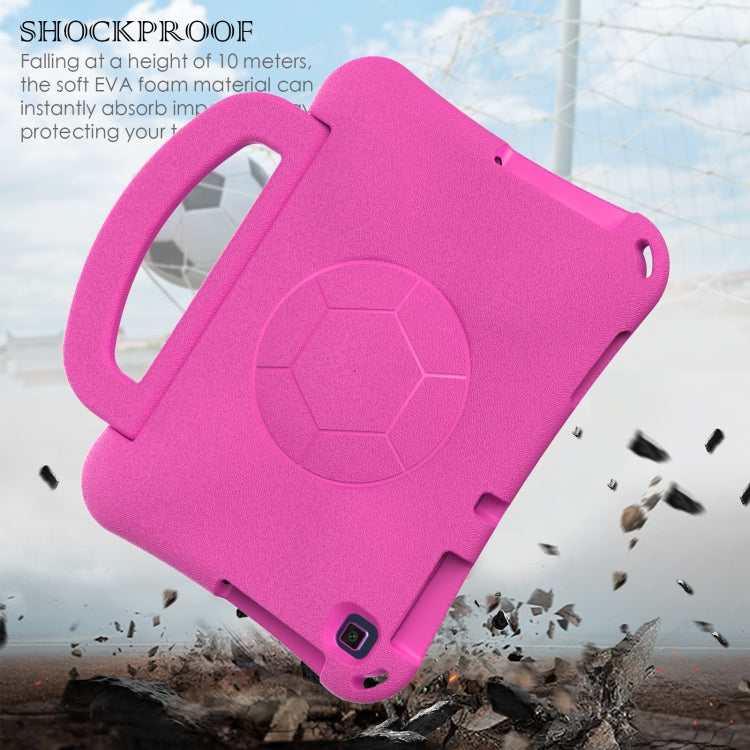 For Huawei Enpoy Tablet2 Handle Football Shaped EVA Shockproof Tablet Case(Rose Red)