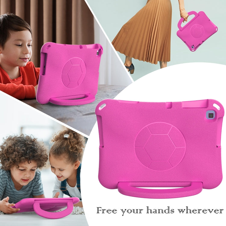 For Huawei Enpoy Tablet2 Handle Football Shaped EVA Shockproof Tablet Case(Rose Red)