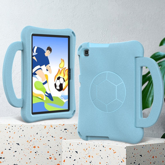 For Huawei Enpoy Tablet2 Handle Football Shaped EVA Shockproof Tablet Case(Light Blue)