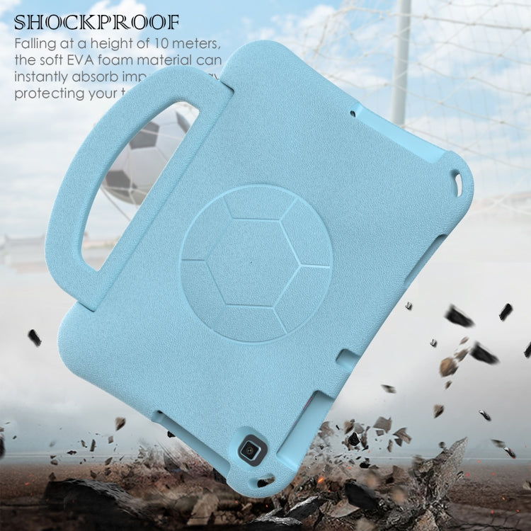 For Huawei Enpoy Tablet2 Handle Football Shaped EVA Shockproof Tablet Case(Light Blue)