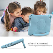 For Huawei Enpoy Tablet2 Handle Football Shaped EVA Shockproof Tablet Case(Light Blue)