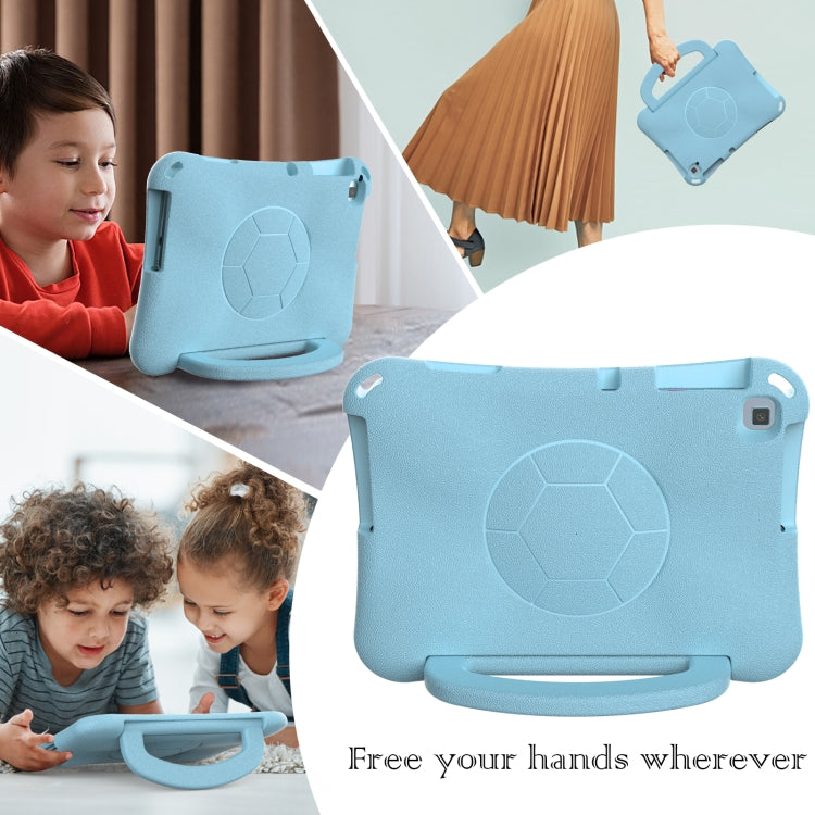 For Huawei Enpoy Tablet2 Handle Football Shaped EVA Shockproof Tablet Case(Light Blue)