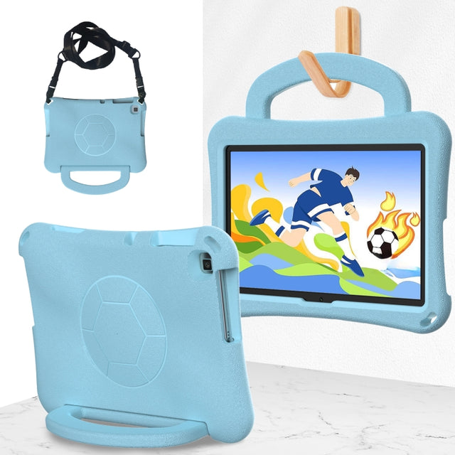 For Huawei Enpoy Tablet2 Handle Football Shaped EVA Shockproof Tablet Case(Light Blue)