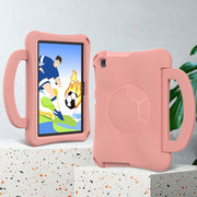 For Huawei Enpoy Tablet2 Handle Football Shaped EVA Shockproof Tablet Case(Light Pink)