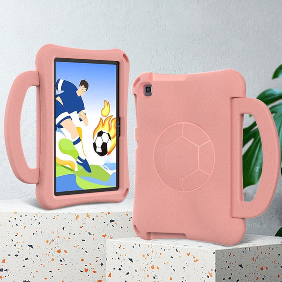 For Huawei Enpoy Tablet2 Handle Football Shaped EVA Shockproof Tablet Case(Light Pink)
