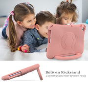 For Huawei Enpoy Tablet2 Handle Football Shaped EVA Shockproof Tablet Case(Light Pink)