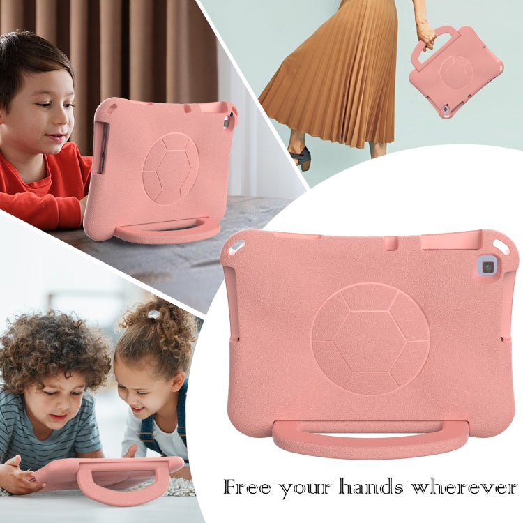 For Huawei Enpoy Tablet2 Handle Football Shaped EVA Shockproof Tablet Case(Light Pink)