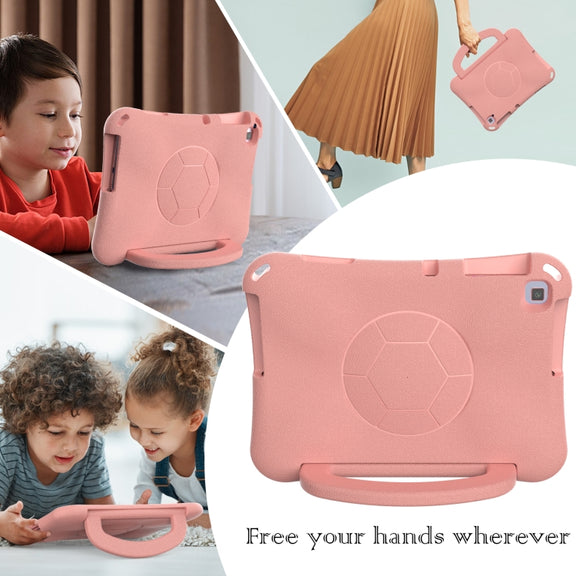 For Huawei Enpoy Tablet2 Handle Football Shaped EVA Shockproof Tablet Case(Light Pink)