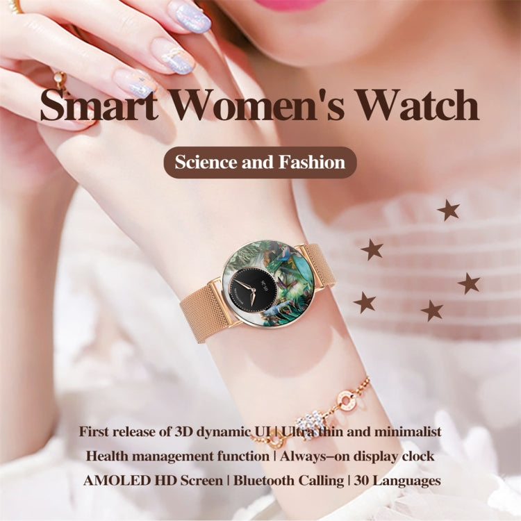 KM88 1.32 inch Color Screen Smart Watch, Support Bluetooth Call / Wellness Tracking(Gold)