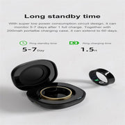 R09 SIZE 8 Smart Ring, Support Heart Rate / Blood Oxygen / Sleep Monitoring / Multiple Sports Modes(Black)