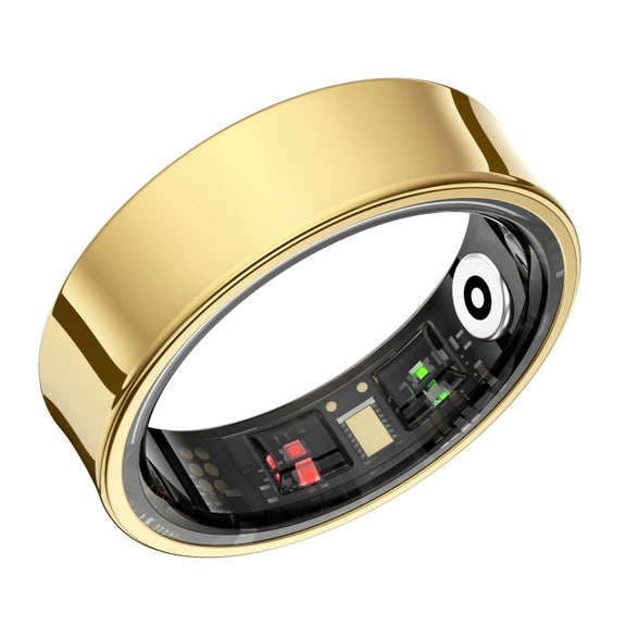 R09 SIZE 9 Smart Ring, Support Heart Rate / Blood Oxygen / Sleep Monitoring / Multiple Sports Modes(Gold)
