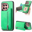 For OnePlus Nord CE4 / Ace 3V Retro MagSafe Zipper Wallet Card Bag Back Phone Case(Green) - OnePlus Cases by PMC TechLife | Online Shopping South Africa | PMC TechLife | Buy Now Pay Later Mobicred