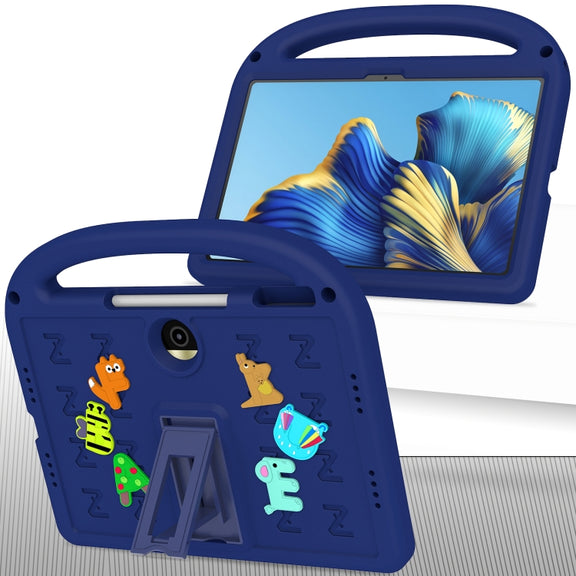 For Honor Pad 9 12.1 Cartoon Sparrow EVA Shockproof Tablet Case(Navy Blue)