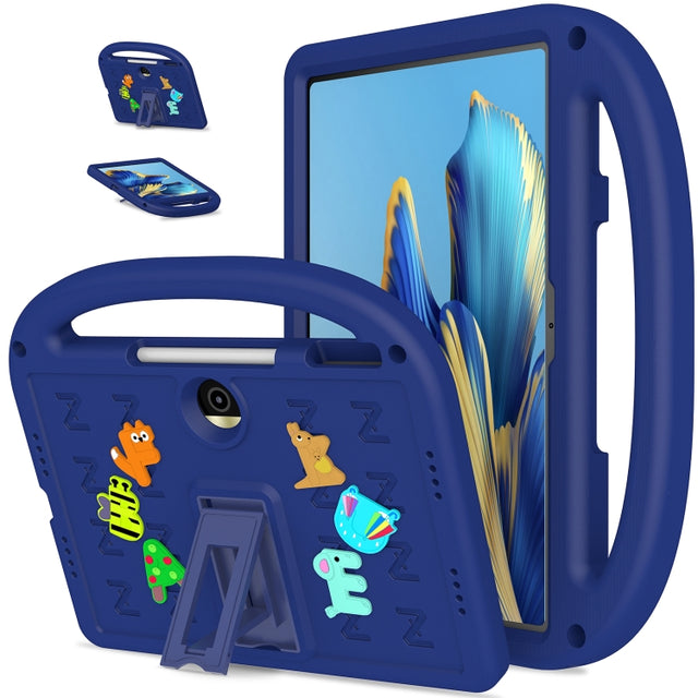 For Honor Pad 9 12.1 Cartoon Sparrow EVA Shockproof Tablet Case(Navy Blue)