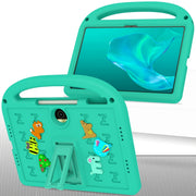 For Honor Pad 9 12.1 Cartoon Sparrow EVA Shockproof Tablet Case(Glacier Green)