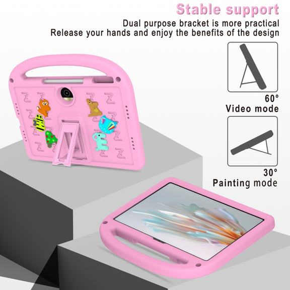 For Honor Pad 9 12.1 Cartoon Sparrow EVA Shockproof Tablet Case(Pink)