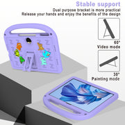 For Honor Pad 9 12.1 Cartoon Sparrow EVA Shockproof Tablet Case(Taro Purple)