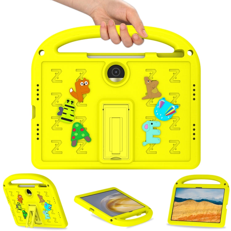 For Honor Pad 9 12.1 Cartoon Sparrow EVA Shockproof Tablet Case(Yellow)