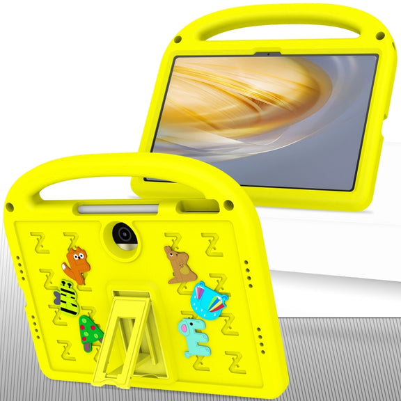 For Honor Pad 9 12.1 Cartoon Sparrow EVA Shockproof Tablet Case(Yellow)
