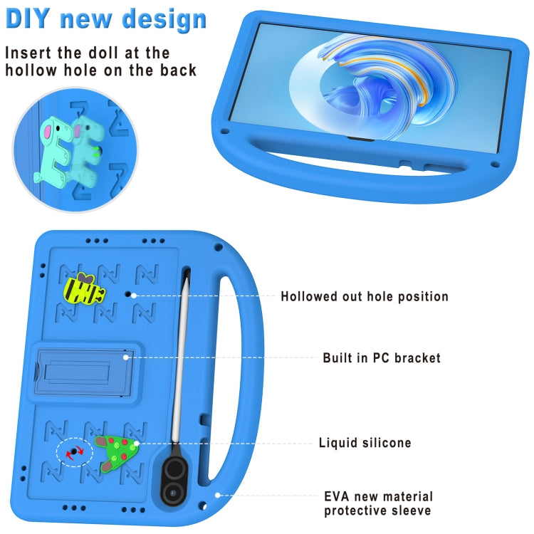 For Honor Pad X8 Pro 11.5 Cartoon Sparrow EVA Shockproof Tablet Case(Blue)