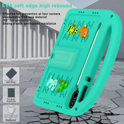 For Honor Pad X8 Pro 11.5 Cartoon Sparrow EVA Shockproof Tablet Case(Glacier Green)