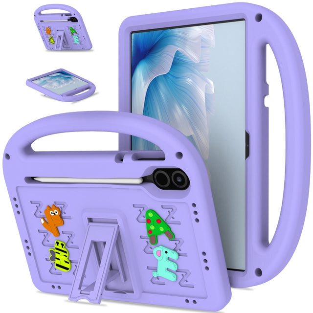For Honor Pad X8 Pro 11.5 Cartoon Sparrow EVA Shockproof Tablet Case(Taro Purple)