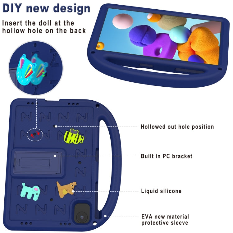 For Honor Pad X8a / X9 2024 Cartoon Sparrow EVA Shockproof Tablet Case(Navy Blue)