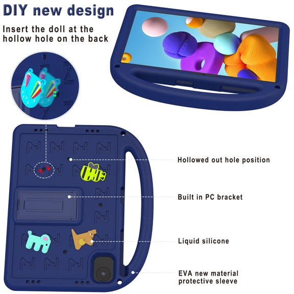 For Honor Pad X8a / X9 2024 Cartoon Sparrow EVA Shockproof Tablet Case(Navy Blue)