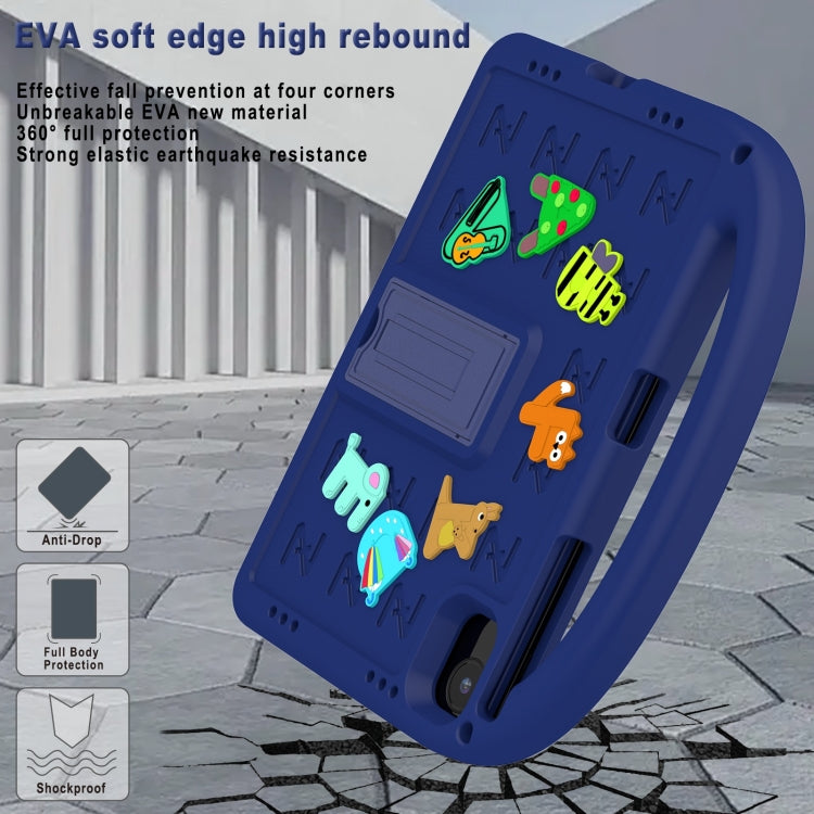 For Honor Pad X8a / X9 2024 Cartoon Sparrow EVA Shockproof Tablet Case(Navy Blue)