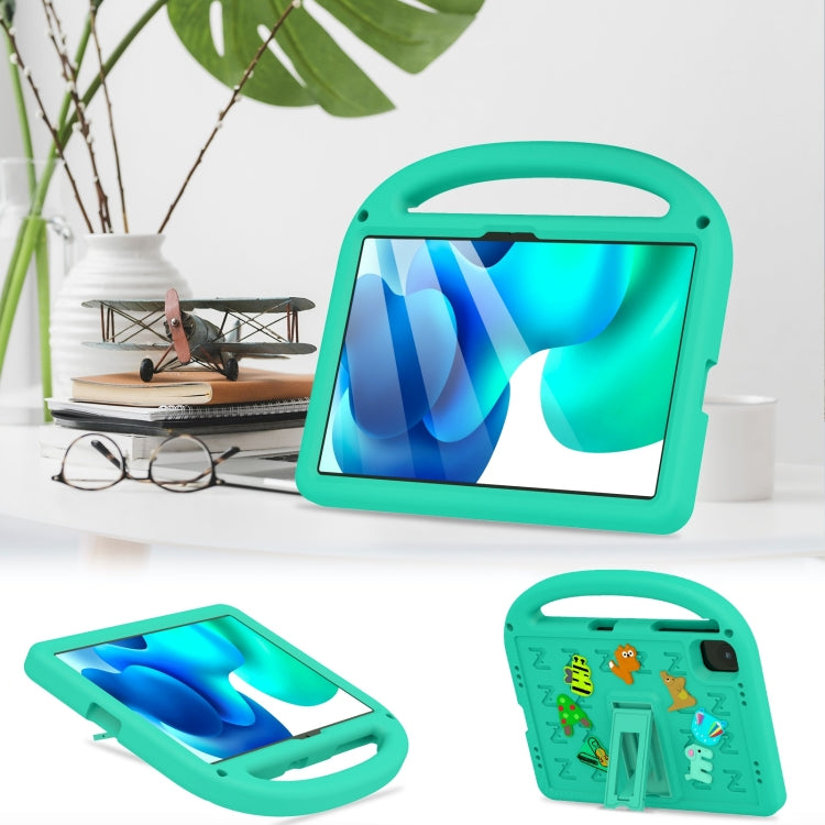For Honor Pad X8a / X9 2024 Cartoon Sparrow EVA Shockproof Tablet Case(Glacier Green)