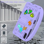 For Honor Pad X8a / X9 2024 Cartoon Sparrow EVA Shockproof Tablet Case(Taro Purple)