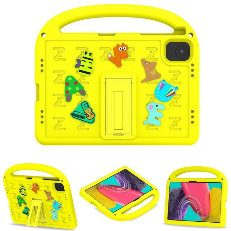 For Honor Pad X8a / X9 2024 Cartoon Sparrow EVA Shockproof Tablet Case(Yellow)