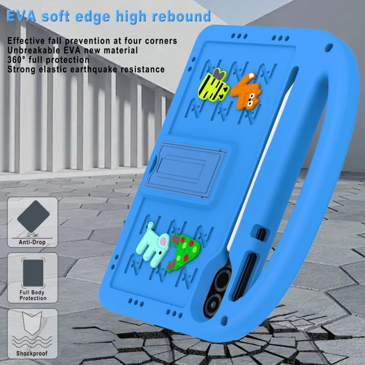 For Honor Pad X9 11.5  Cartoon Sparrow EVA Shockproof Tablet Case(Blue)
