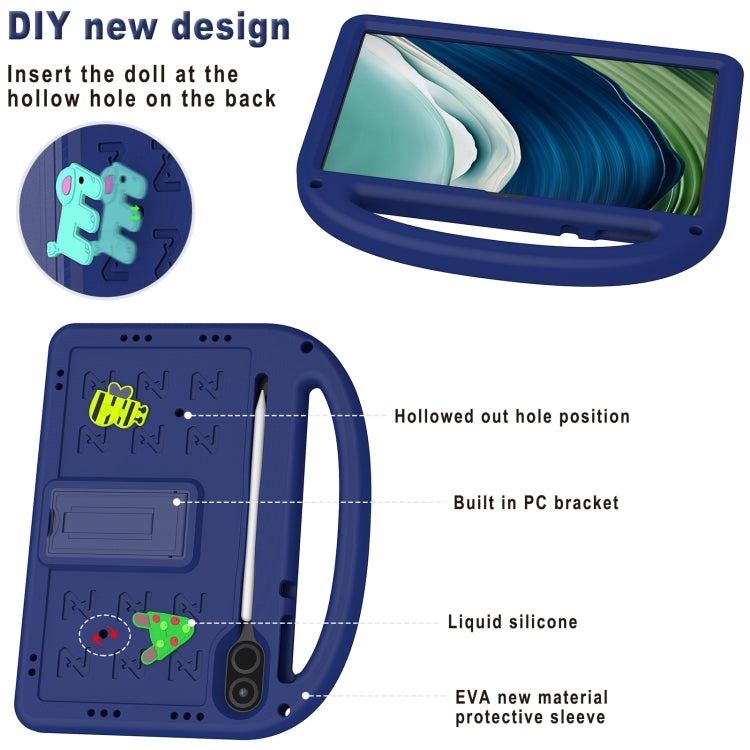 For Honor Pad X9 11.5  Cartoon Sparrow EVA Shockproof Tablet Case(Navy Blue)