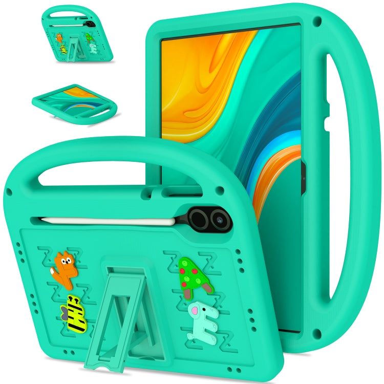 For Honor Pad X9 11.5  Cartoon Sparrow EVA Shockproof Tablet Case(Glacier Green)